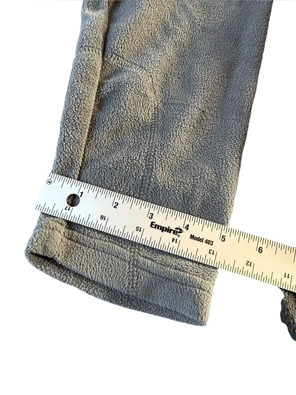 Columbia Light Gray Quarter-Zip Fleece Pullover 3X - Picture 11 of 12